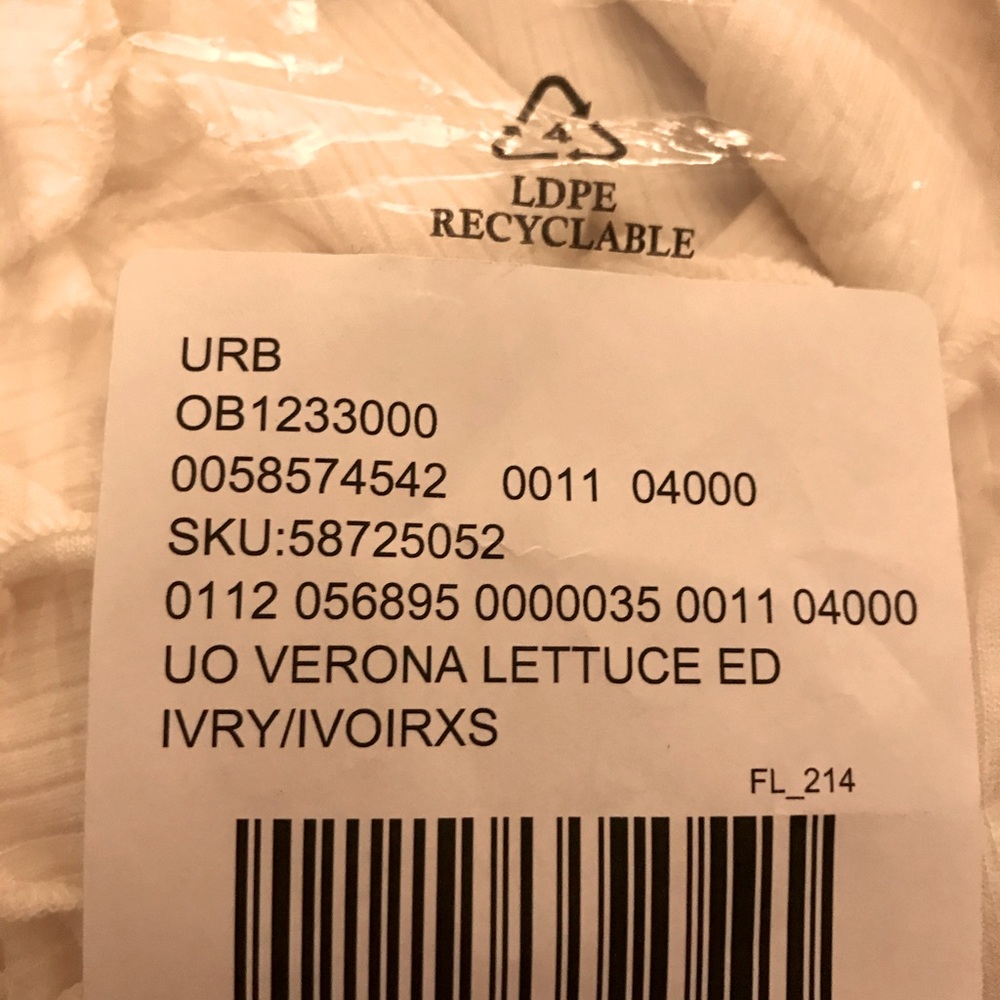 Urban Outfitters Verona Lettuce Edge Cardigan NWOT - Picture 5 of 5